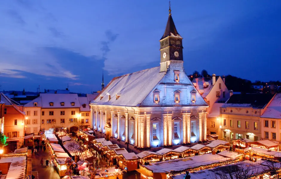 marchés de Noël de Montbéliard en France en Famille