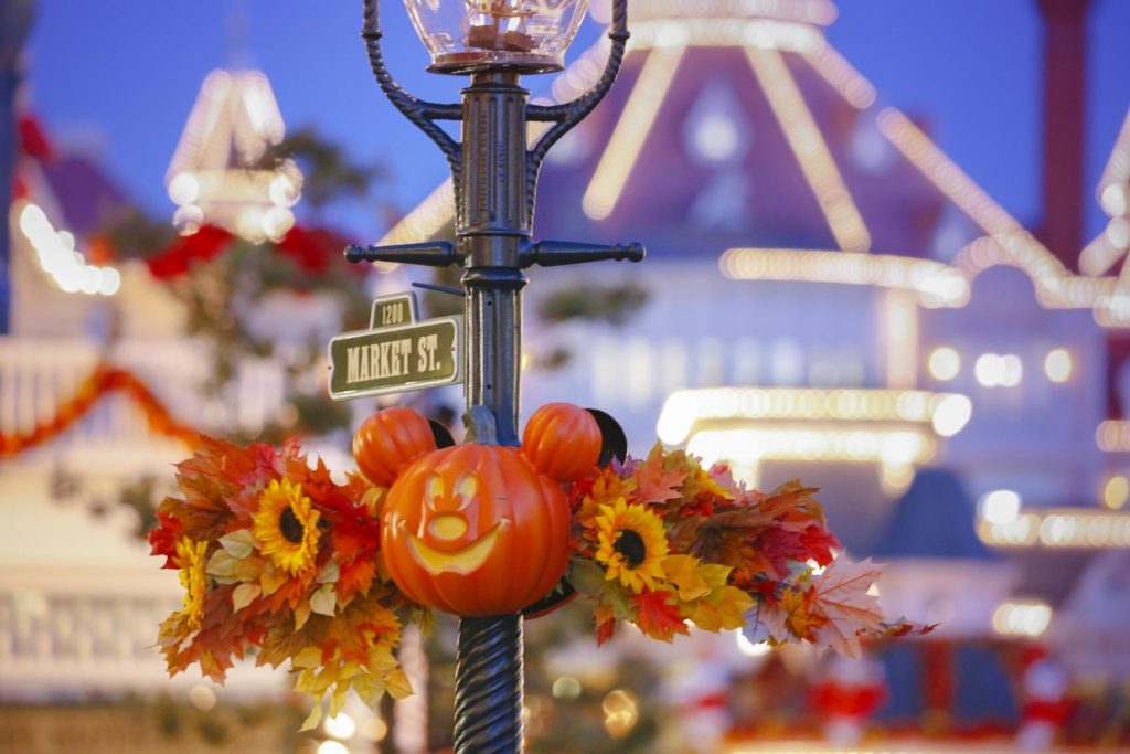 Décoration citrouille halloween à Disneyland Paris