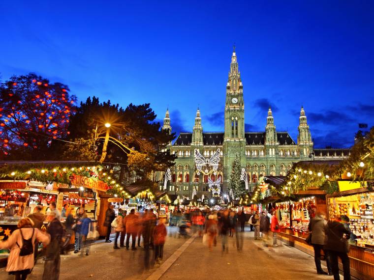 marchés de Noël de Vienne en Autriche pour une visite en famille.