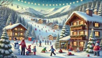 station de ski en famille avec enfant